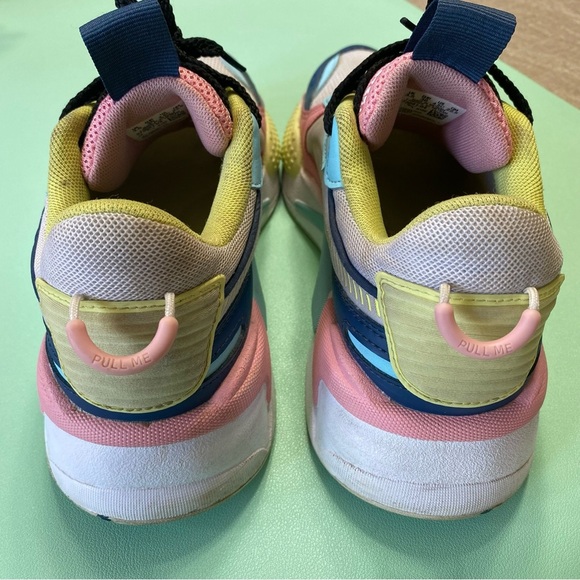 Puma RS-X Junior Dark Denim Gulf Stream Running System Girl’s Sneakers Size 4.5 - Picture 4 of 12